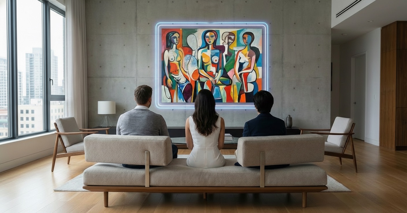 Artists and photographers collaborating in a creative studio